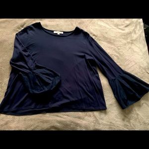 Loft Navy Blouse